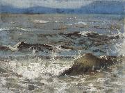 William Stott of Oldham Breaking Wave painting